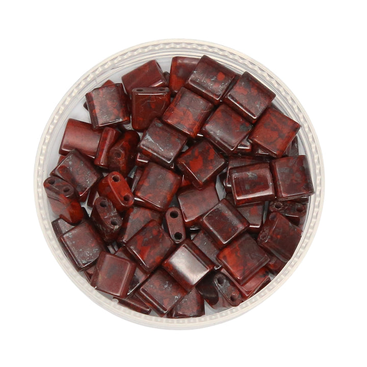 SAFFLOWER - Whole Stone Tile Beads