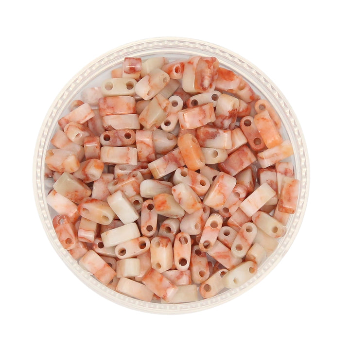 RED NETWORK - Whole Stone Tile Beads