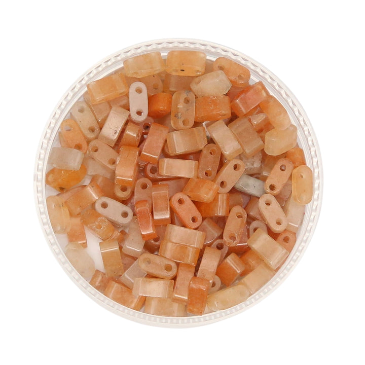 RED AVENTURINE - Whole Stone Tile Beads