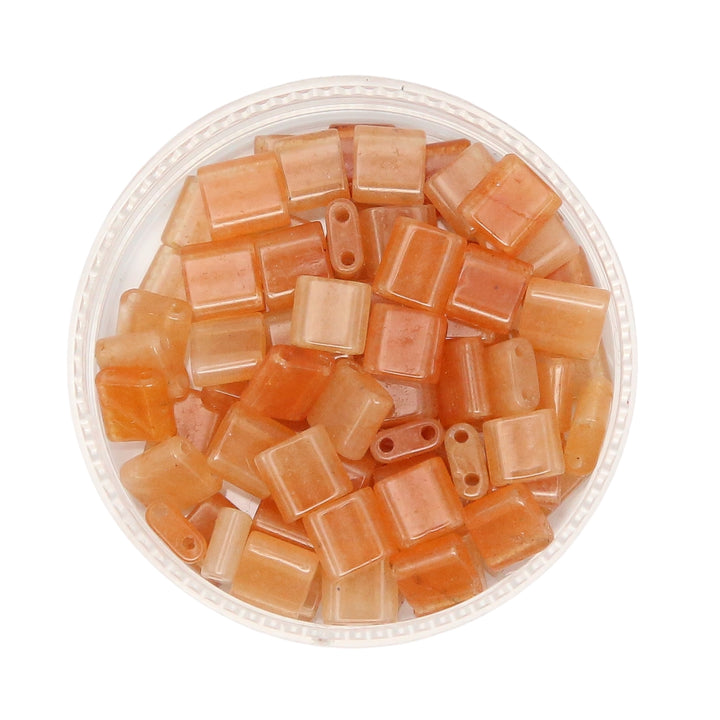 RED AVENTURINE - Whole Stone Tile Beads