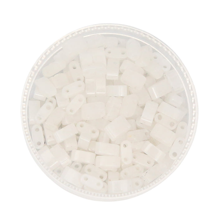 WHITE JADE - Whole Stone Tile Beads