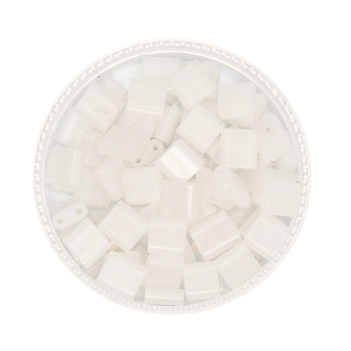 WHITE JADE - Whole Stone Tile Beads