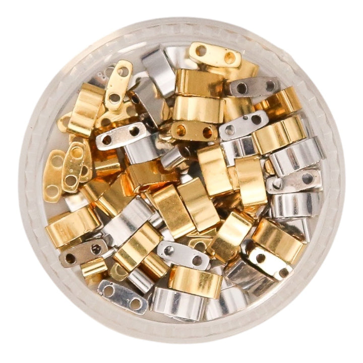 GOLD & SILVER  - Multi-colored Tila Bead Mix