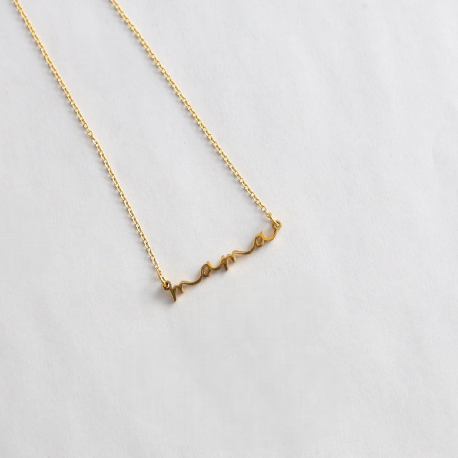 MAMA - 18K Gold Plated Thin Elegant Necklace