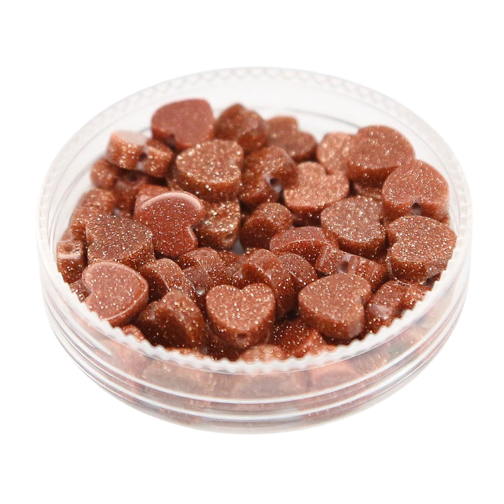 GOLD SANDSTONE - Stone Heart Beads