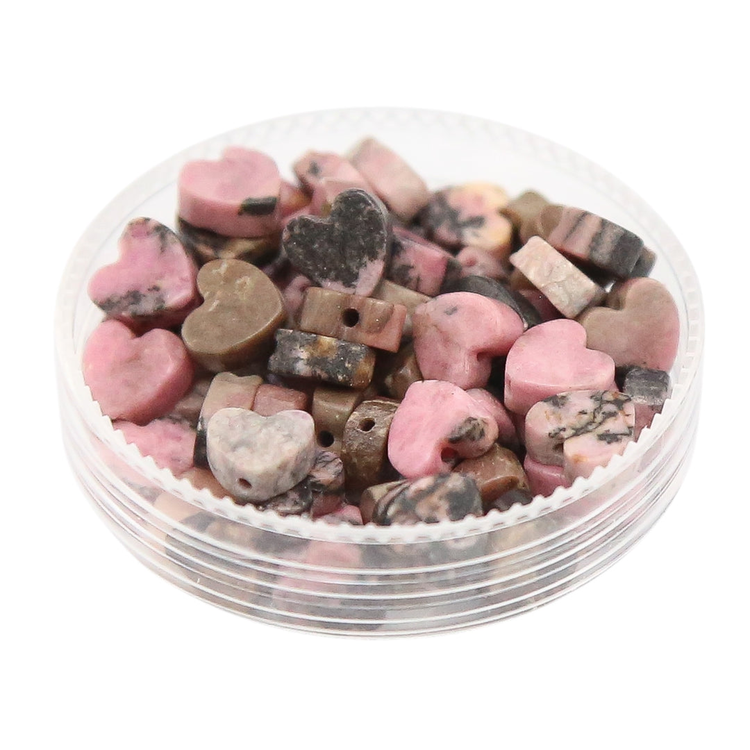 RHODOCHROSITE - Stone Heart Beads