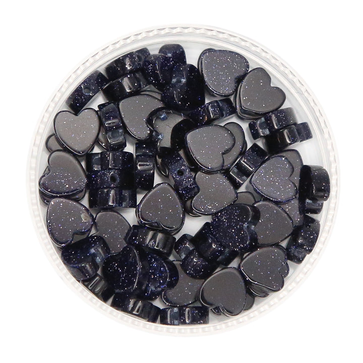 BLUE SANDSTONE - Stone Heart Beads