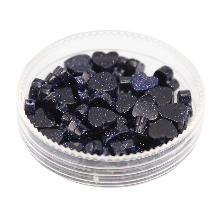 BLUE SANDSTONE - Stone Heart Beads