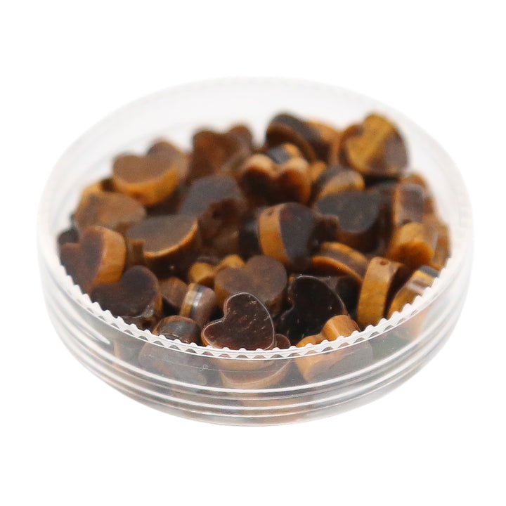TIGER EYE - Stone Heart Beads