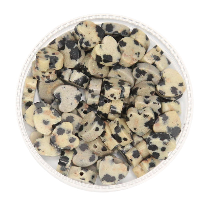 DALMATIAN - Stone Heart Beads