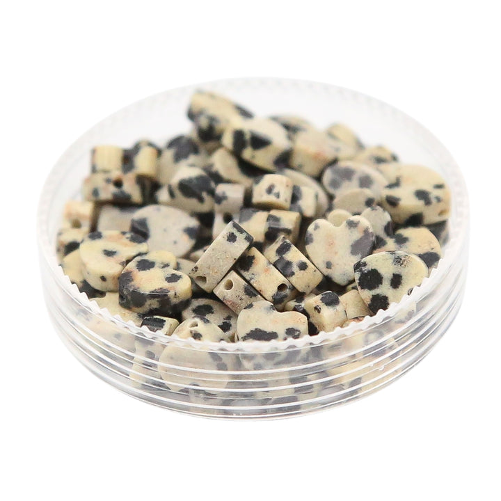 DALMATIAN - Stone Heart Beads