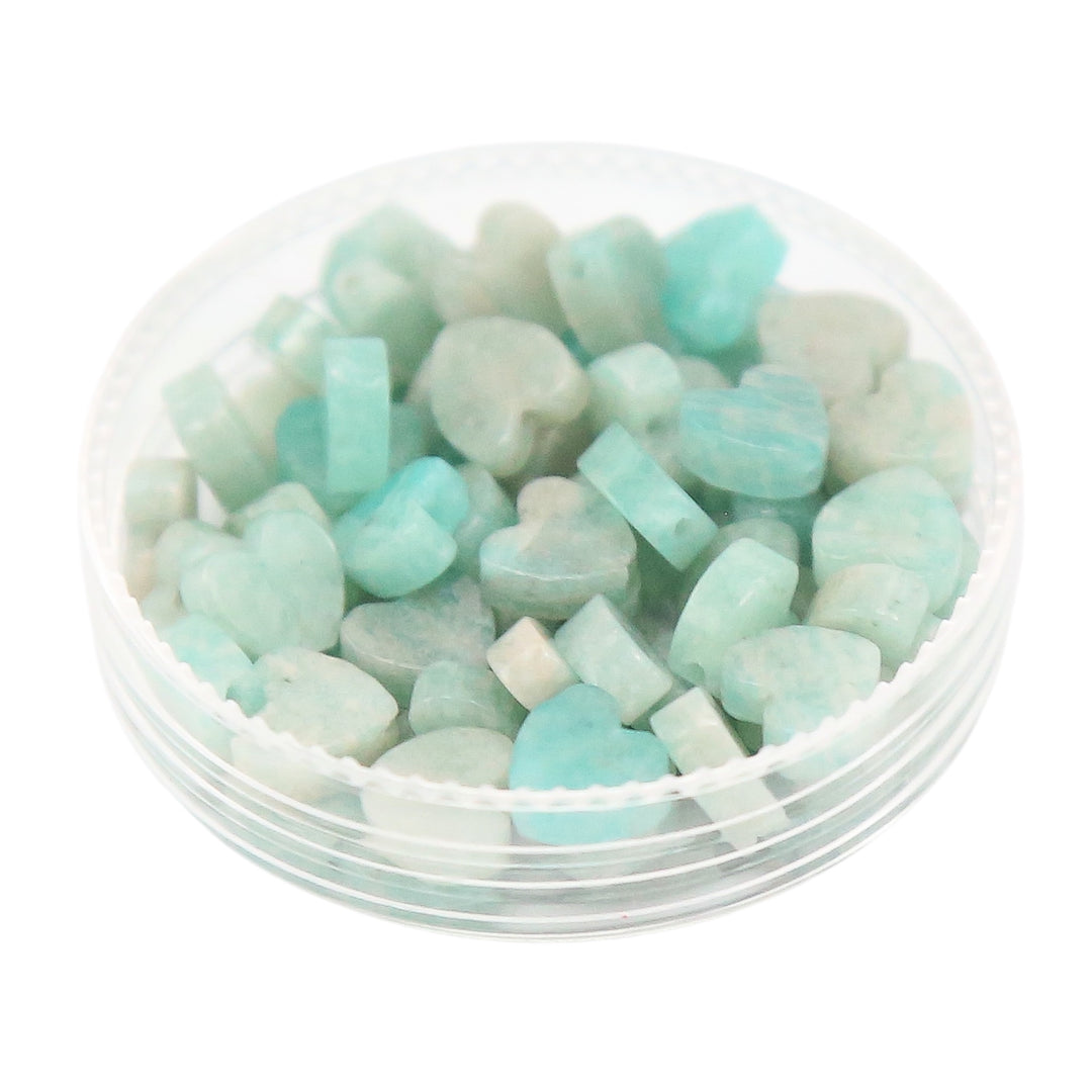 STRIPED AMAZONITE - Stone Heart Beads