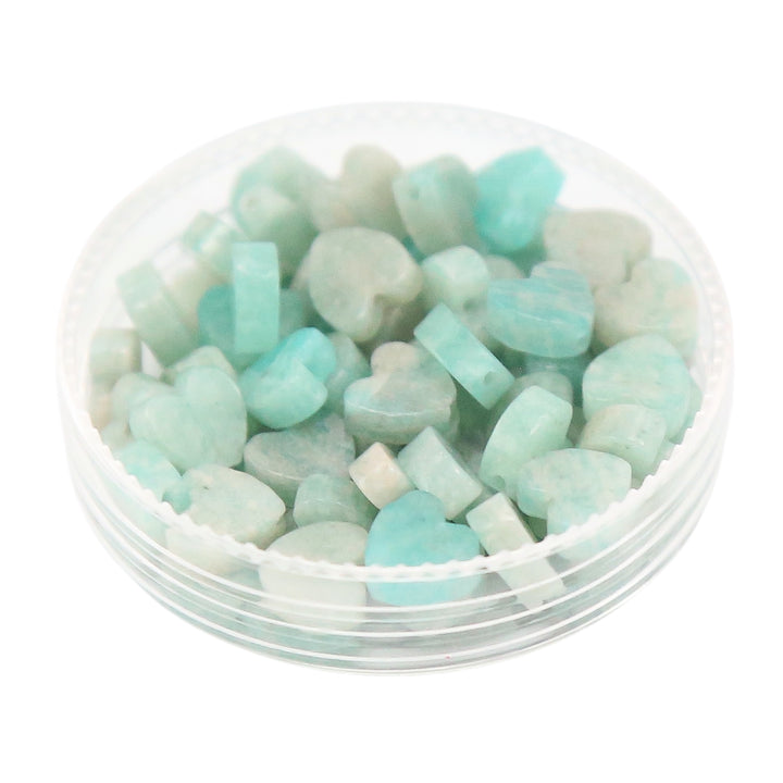 STRIPED AMAZONITE - Stone Heart Beads