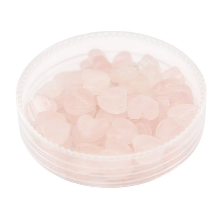 ROSE QUARTZ - Stone Heart Beads