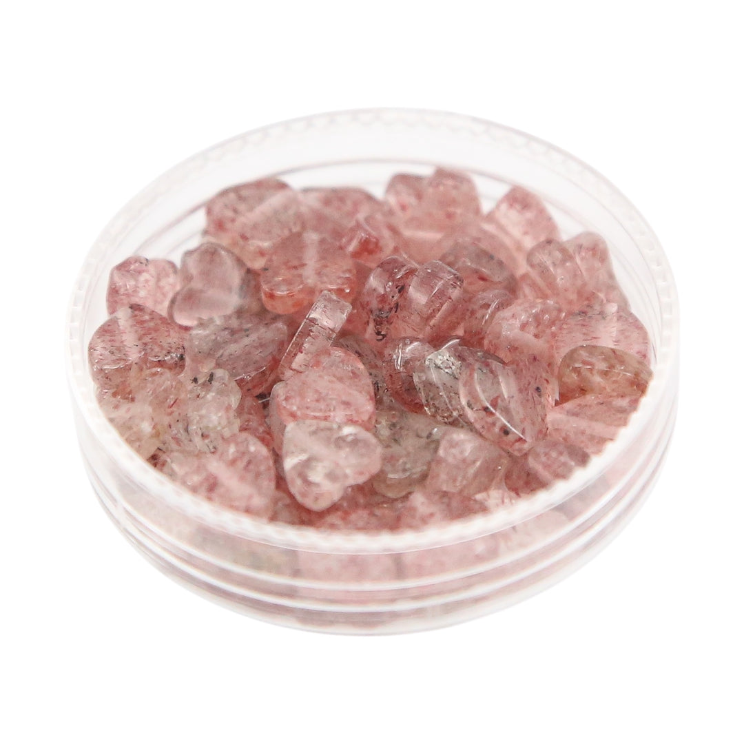 STRAWBERRY QUARTZ - Stone Heart Beads