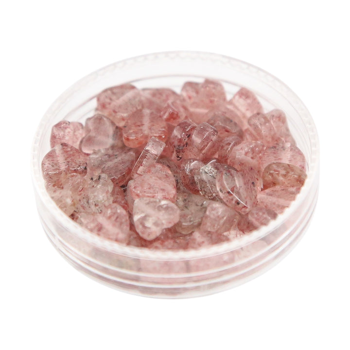 STRAWBERRY QUARTZ - Stone Heart Beads