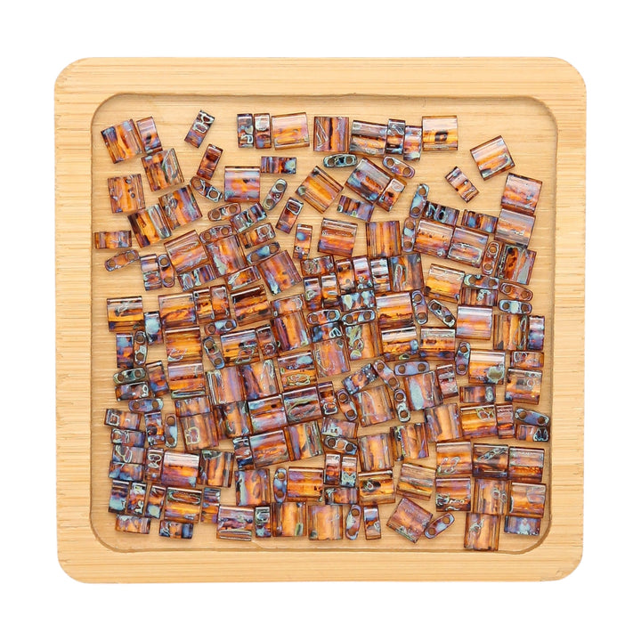 TIGER'S EYE PICASSO - 4502 - Multicolored Bead Mix
