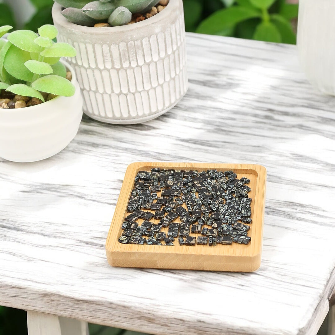 SMOKY OBSIDIAN PICASSO - 4511 - Black Bead Mix