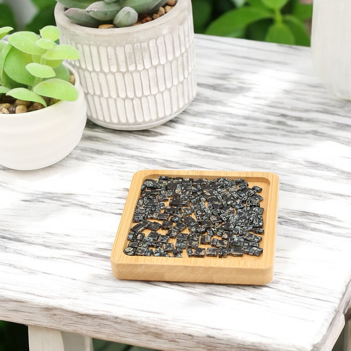SMOKY OBSIDIAN PICASSO - 4511 - Black Bead Mix