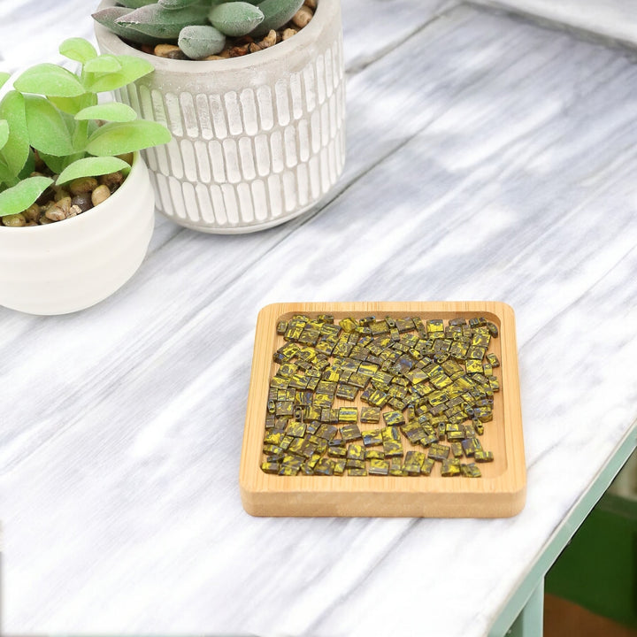 PERIDOT MOSS PICASSO - 4519 - Yellow Bead Mix