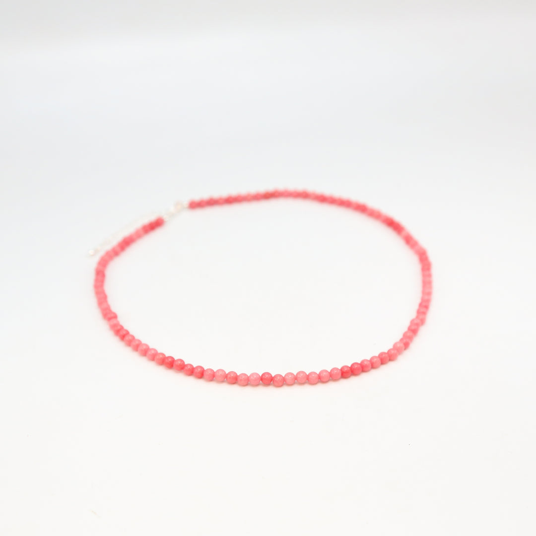 PLUM BLOSSOM - Stone Bead Necklace