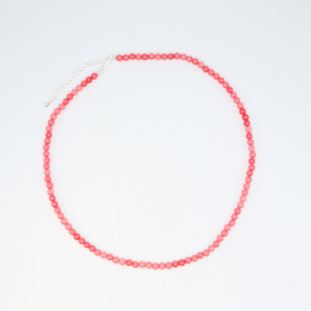 PLUM BLOSSOM - Stone Bead Necklace