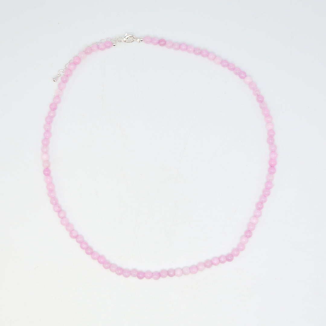 PURPLE JADE - Stone Bead Necklace