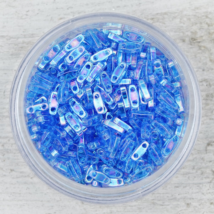 0261 Sapphire Rainbow - Quarter Tila Beads