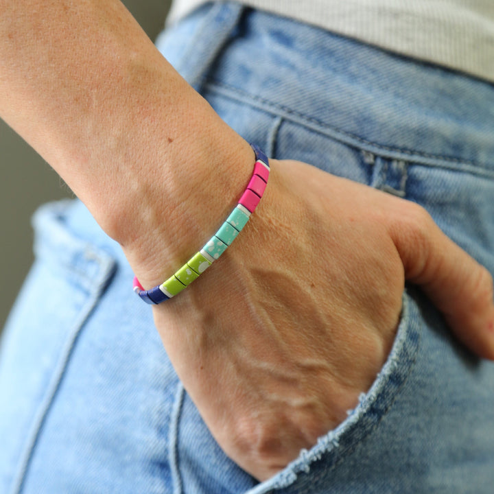 LIVE OUT LOUD | Set Of 4 | Beaded Bracelet Stack