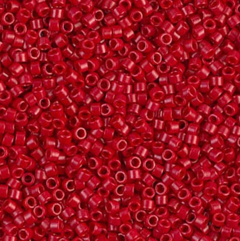 Red Opaque Matte 11/0 Delica Seed Beads || DB-0791 | 11/0 delica beads || DB0791