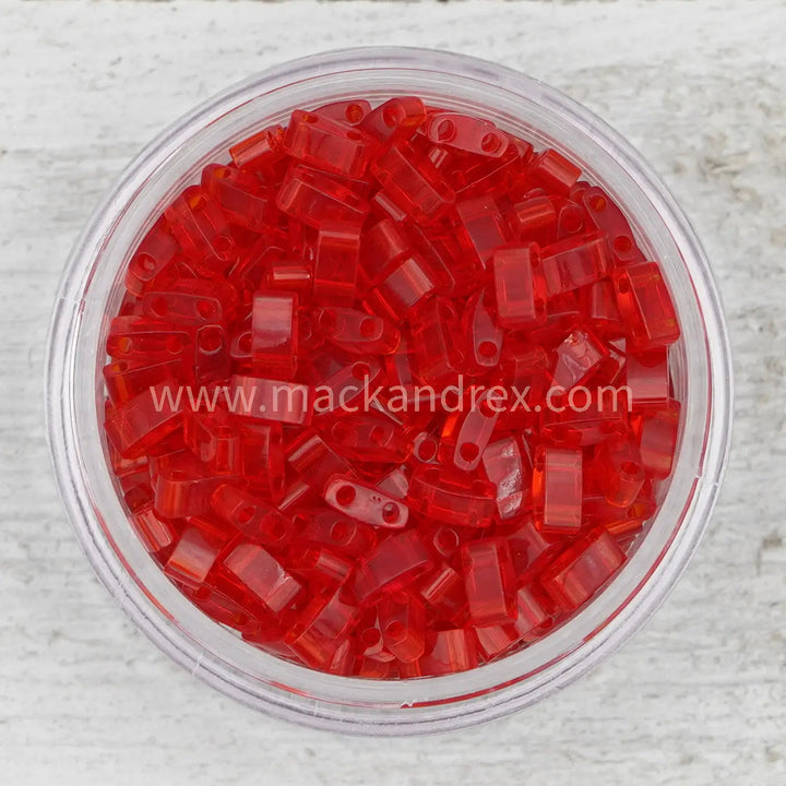 0140 Tila Beads  - Red Transparent