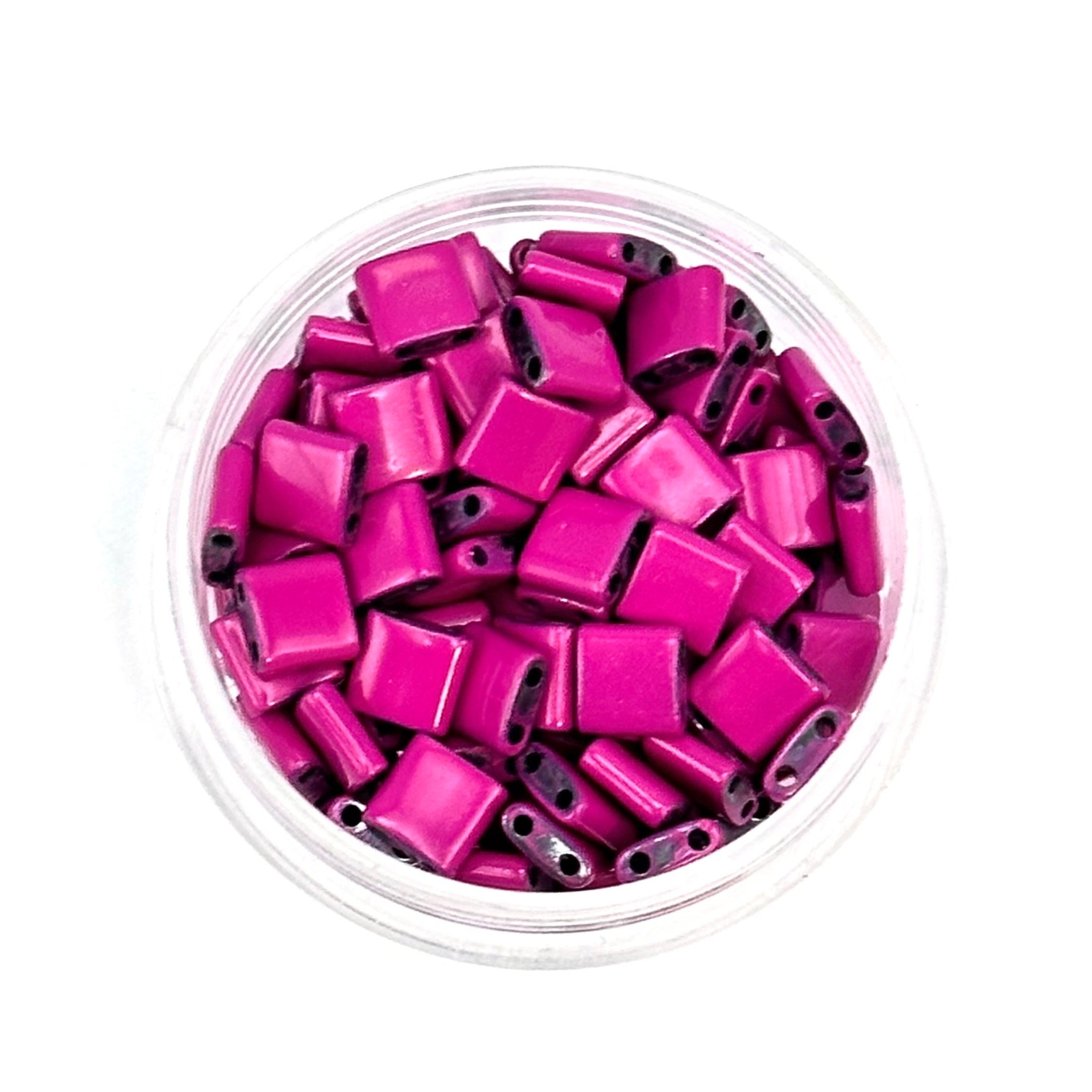 Rose Violet - Half Tile Beads - Mack and Rex