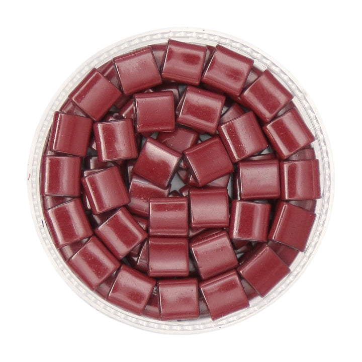 RUBY RAISIN - Half Tile Beads
