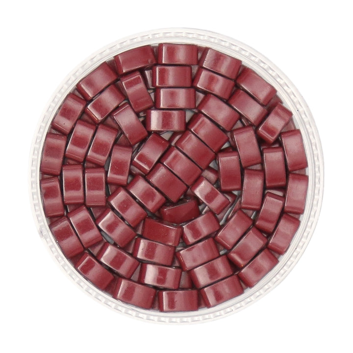 RUBY RAISIN - Half Tile Beads