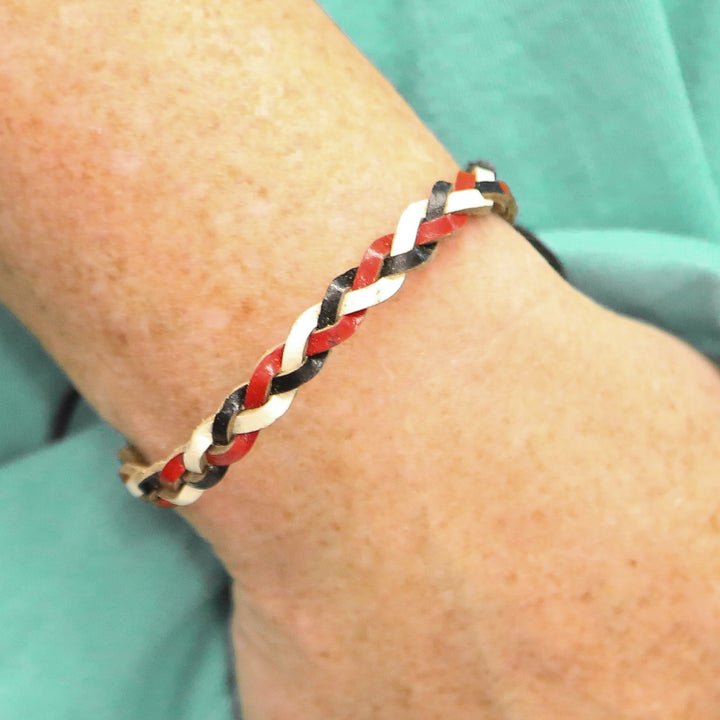 RUGGED - Adjustable Leather Accent Bracelets