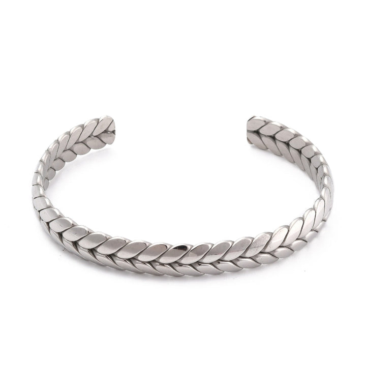 SILVER BRAID - Accent Cuff Bracelet - Mack & Rex