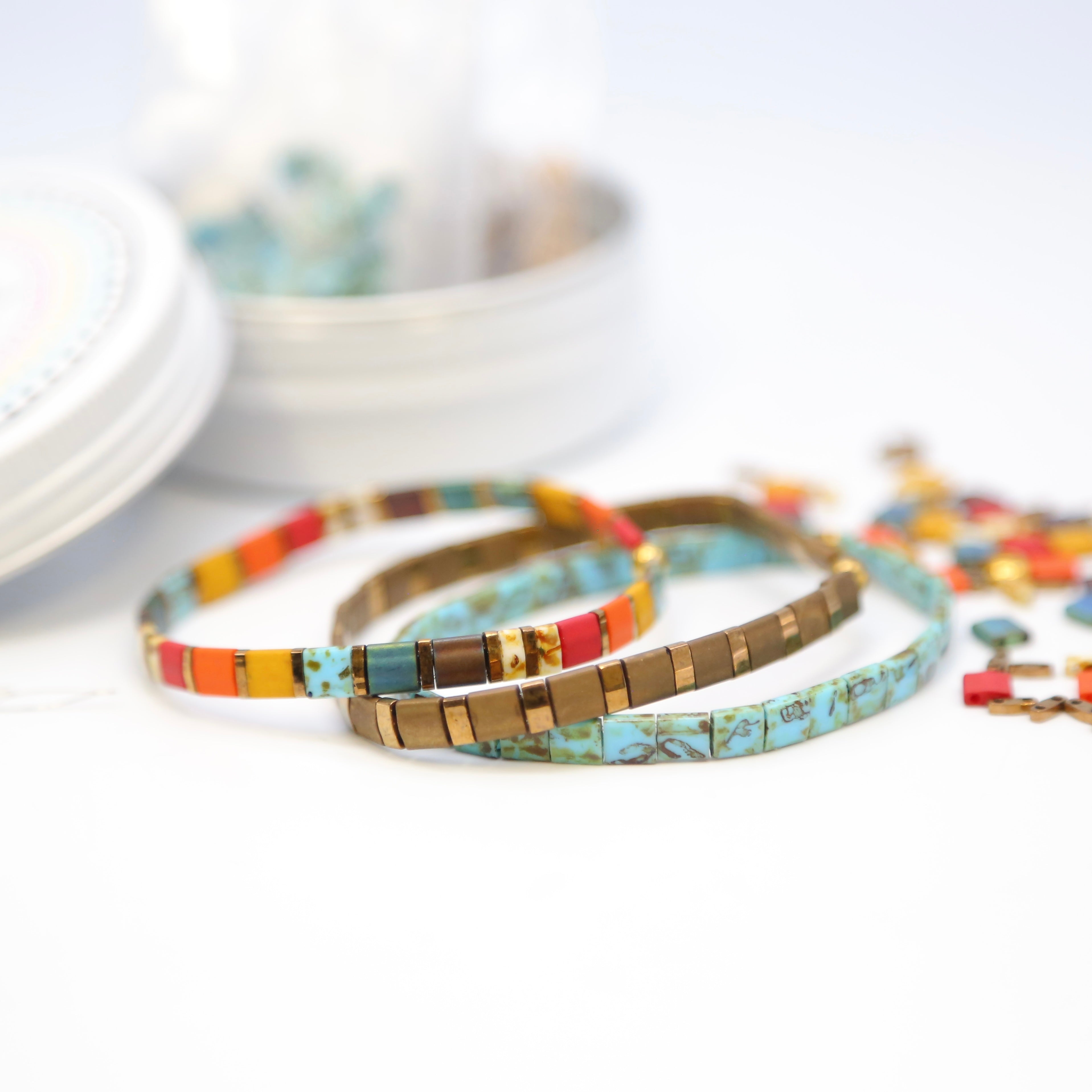 STAINED GLASS - Bracelet Making Kit - DIY 3 Bracelets – Mack & Rex