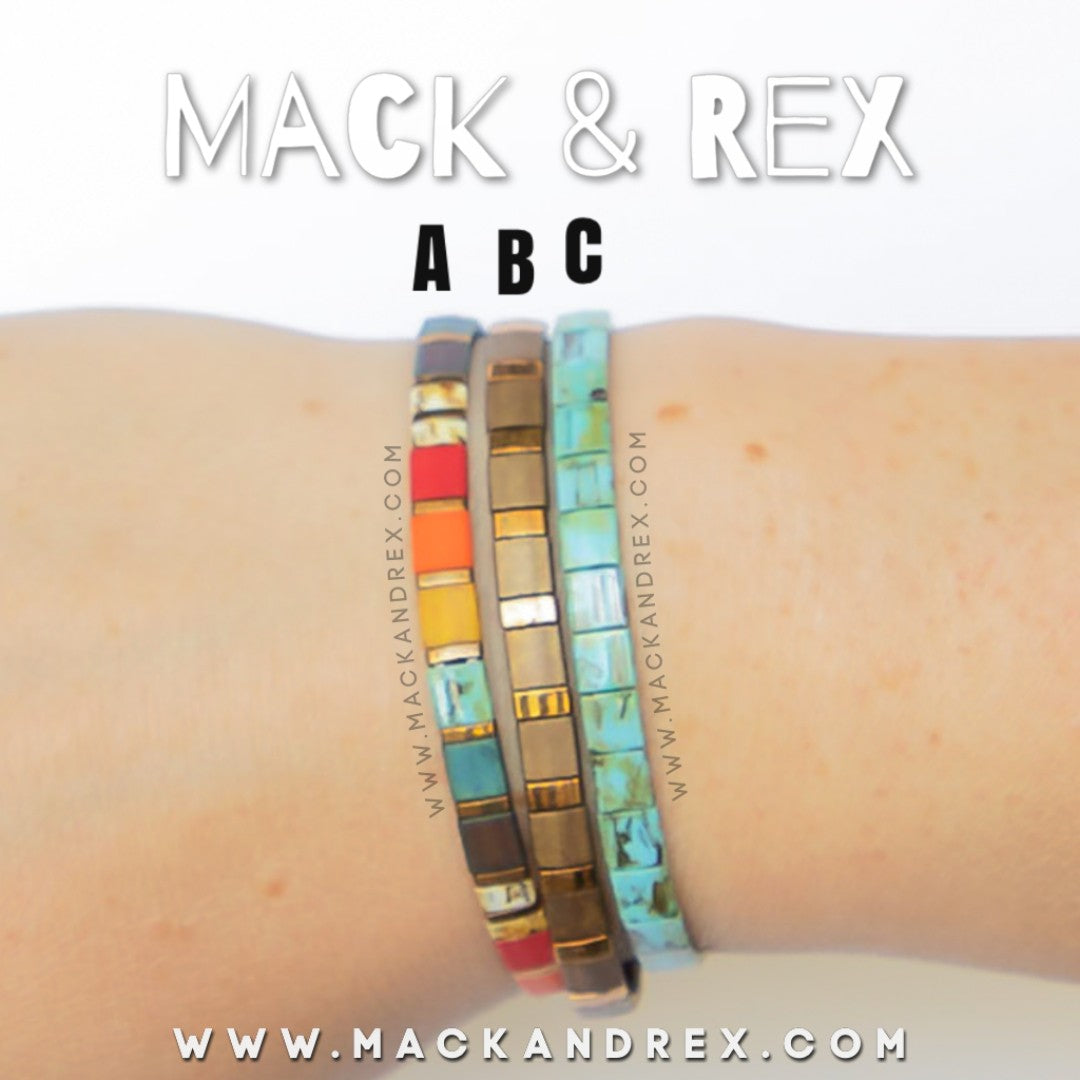 STAINED - Tila Bead Bracelets Stack - Mack & Rex