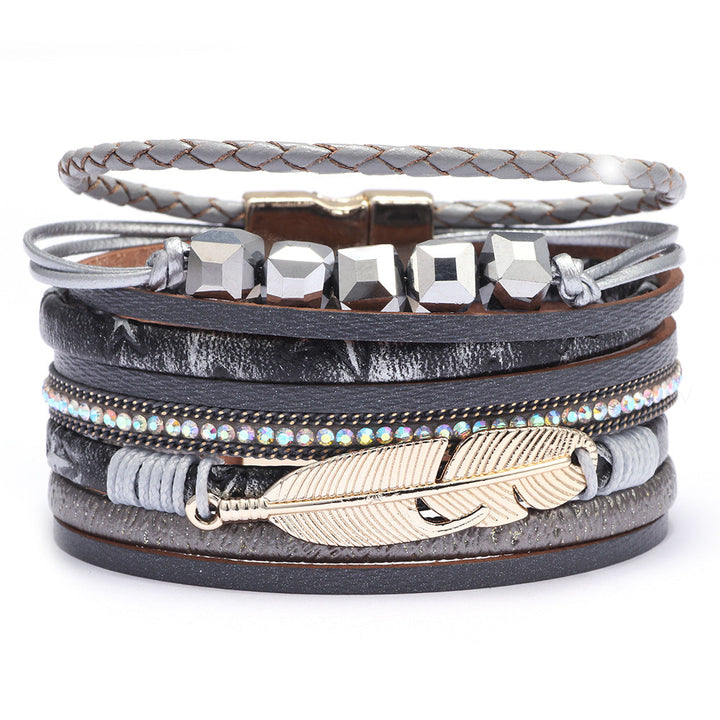 STEEL MAGNOLIA - Leather Accent Bracelet - Mack & Rex