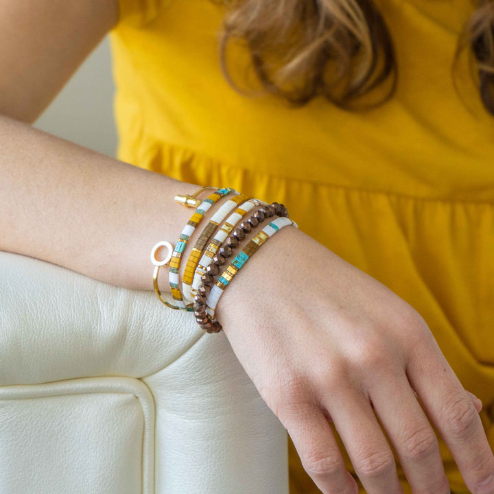 SAHARA - Tila Bead Bracelets Stack