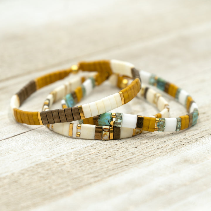 SAHARA - Tila Bead Bracelets Stack