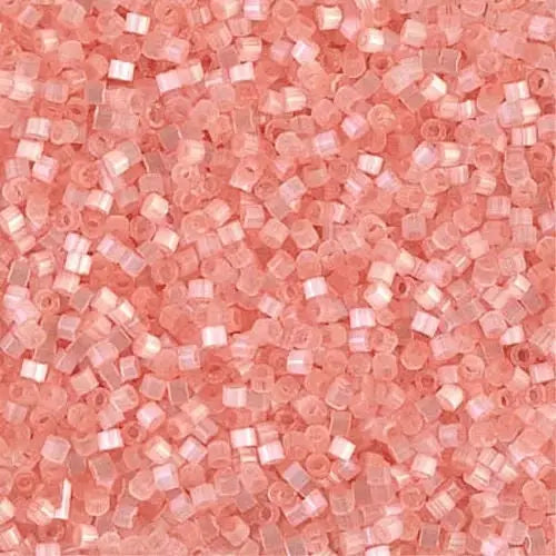 Salmon Silk Satin 11/0 delica beads || DB0825