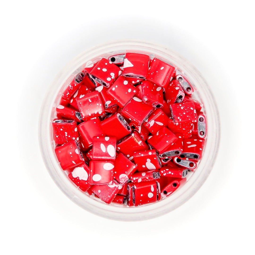 Salted Cherry - Whole Tile Beads - Mack & Rex