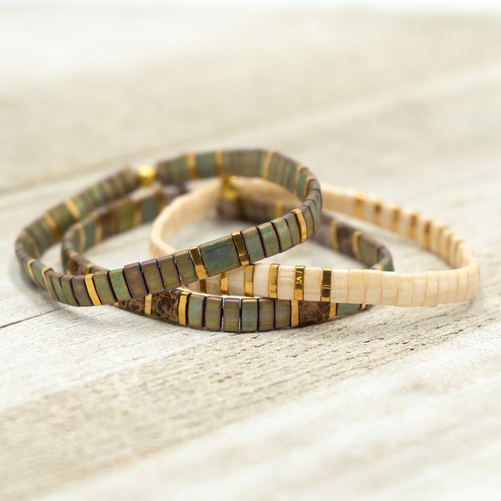 SAVANNA - Tila Bead Bracelets Stack