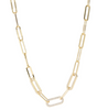 Load image into Gallery viewer, HOLLYWOOD - Zircon Paperclip Necklace in 18K Gold or Silver