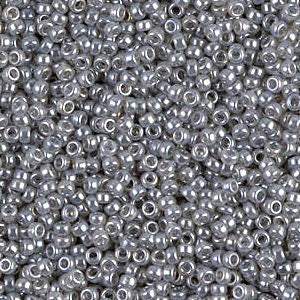 Silver Gray Ceylon 15/0 seed beads || RR15-0526 - Mack & Rex