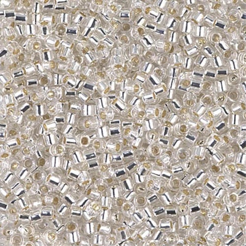 Silverlined Crystal  10/0 Delica || DBM-0041 ||  Delica Seed Beads - Mack & Rex