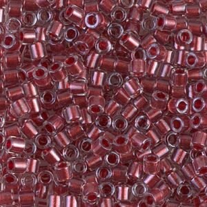 Sparkling Cranberry Lined Crystal 8/0 Delica || DBL-0924 || Miyuki Delica Seed Beads || Mack and Rex || Wholesale glass beads in bulk - Mack & Rex