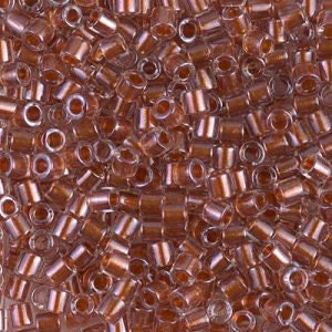 Sparkling Ginger Lined Crystal 8/0 Delica || DBL-0915 || Miyuki Delica Seed Beads || Mack and Rex || Wholesale glass beads in bulk - Mack & Rex