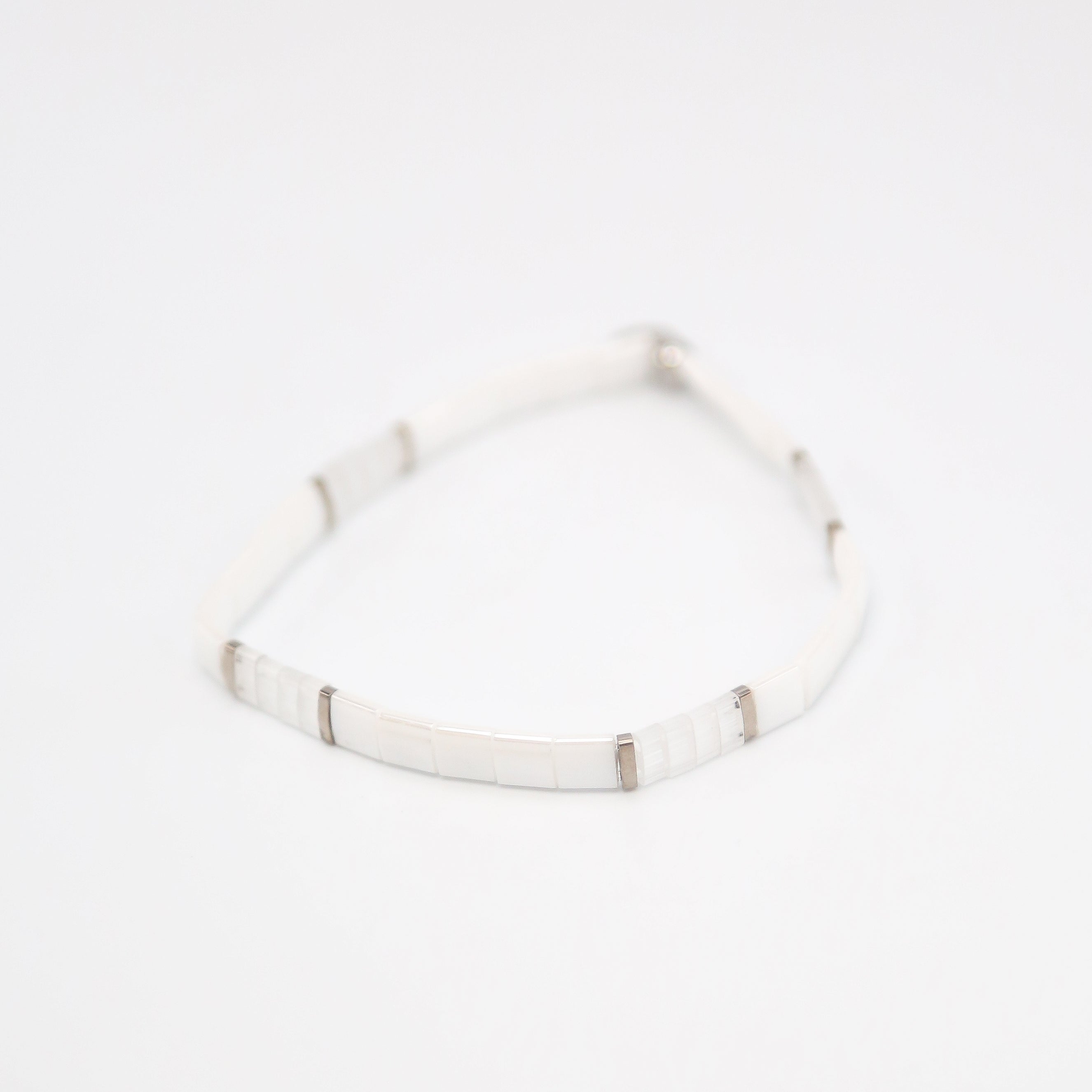 Mack & Rex Ice Ice Baby Tila Bracelets Stack Of 3 – Miyuki Tila